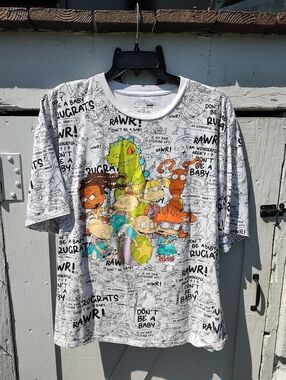 Rugrats Graphic Tee - White Adult Shirt Plus Size 3X